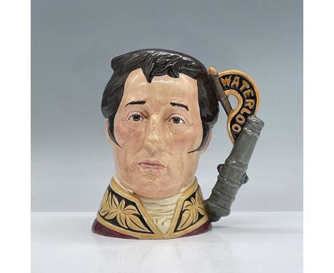 Style One. Cannon handle, yellow and maroon coloration. Includes certificate of authenticity. Royal Doulton backstamp. Artist