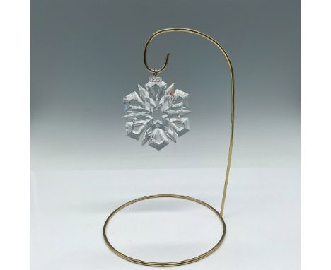 Lovely clear crystal ornament with engraved date tag. Swarovski mark. This item has its original box 6"L x 6"W x 1"H. Artist: