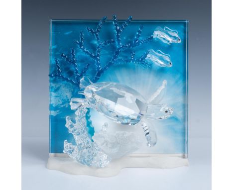 Second of the Wonders of the Sea trilogy. Features a sea turtle swimming over coral. A clear seaweed backdrop and mirror are 