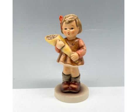 Enchanting figure depicting a young girl with a bow in her hair as she holds a bouquet. Goebel backstamp. This item has its o