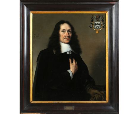 Anthonie Palamedesz (1601-1673) - Half Length Portrait of Marinus Stavenisse (1601-1663), oil on canvas, signed and dated 166