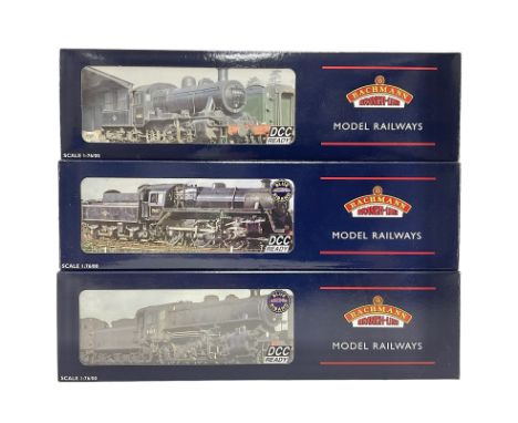 Bachmann ‘00’ gauge - three DCC ready locomotives comprising 32577 Ivatt Class 4 Mogul 2-6-0 locomotive no.43160 in BR black;