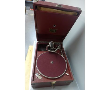 A HMV record player 