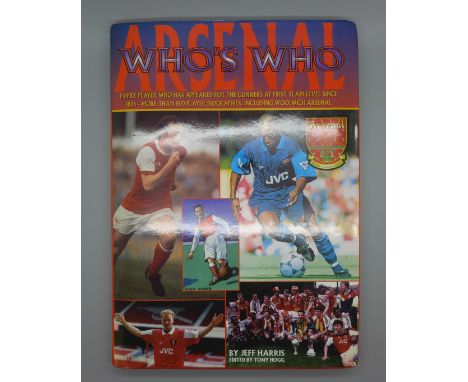 Football; a copy of Arsenal Who's Who containing over 30 signatures from former players including John Barnwell, Liam Brady, 