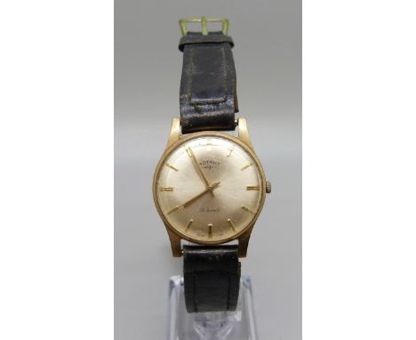 A 9ct gold Rotary wriswatch 