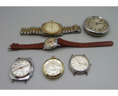 Watches including a Timex Hopalong Cassidy wristwatch 