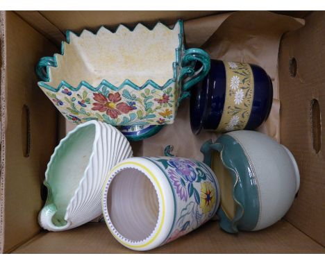 A collection of decorative pottery including a Poole vase **PLEASE NOTE THIS LOT IS NOT ELIGIBLE FOR POSTING AND PACKING** 