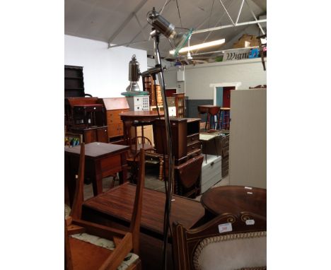 A MODERN CHROME LAMP   H142CM