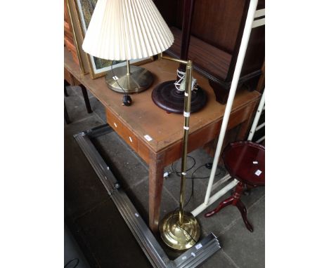 A MODERN BRASS LAMP   H135CM