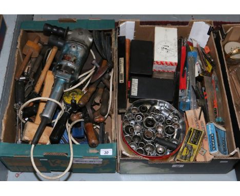 Two good boxes of assorted hand tools