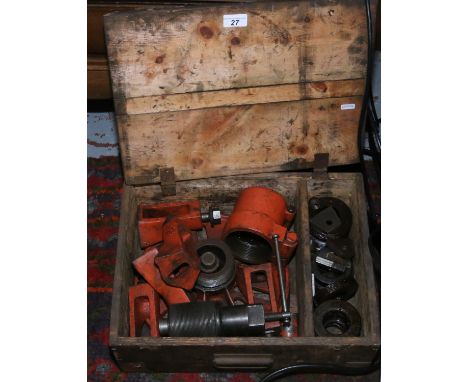 A boxed heavy duty industrial tool.