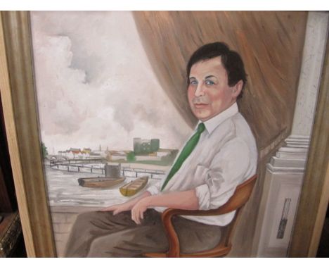 JOHN SCHWATSCHKE
Self Portrait at Carlow
Oil on Canvas
Monogrammed Lower Right
Signed and Inscribed Verso Bears Archive Numbe