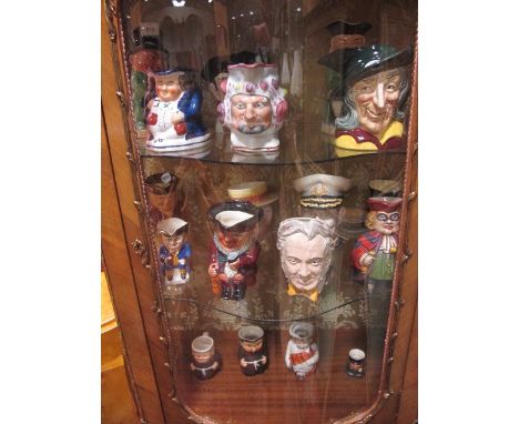 A COLLECTION OF NINETEEN TOBY JUGS to include three Royal Doulton, three Hummel etc