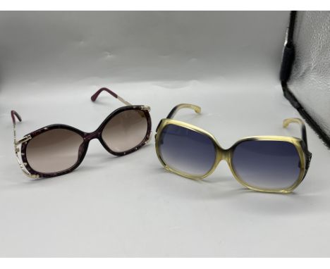 Christian Dior and Yves Saint Laurent Ladies Vintage Sunglasses. 