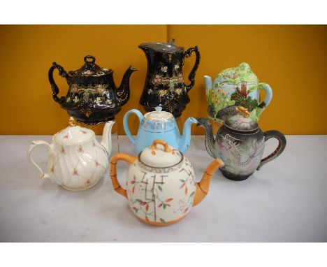 Nice Selection of Vintage and antique Teapots to include Japanese Export etc. see photos. 