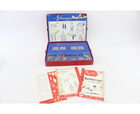 Vintage Ohio Art Magnasticks Wonder Builder In Original Box     487187