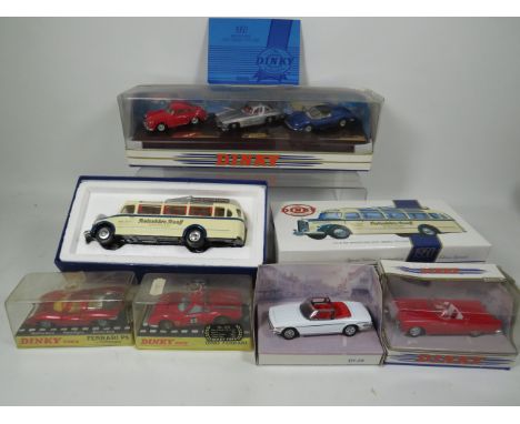 Selection of Dinky Models to include boxed sports car set plus others. See photos.