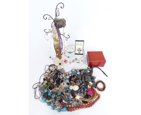 A collection of jewellery including sodalite ring bracelet and necklace, turquoise bracelet, necklace and ring, amethyst jewe