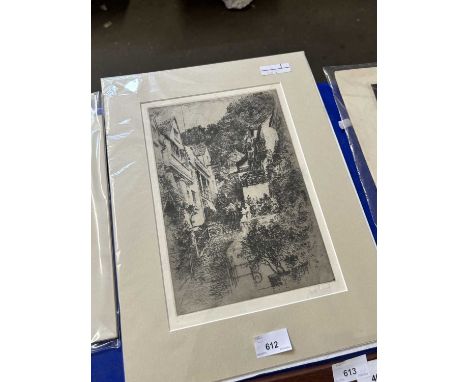 Walter Henry Sweet (1889-1943), etching, signed in pencil, unframed, 20x29cm, mounted