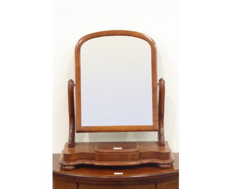 Victorian mahogany dressing table mirror with hinged trinket compartment, H63cm Condition Report & Further Details Click here