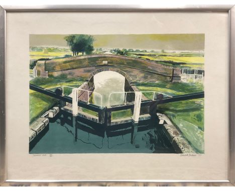 Garrick Palmer (British, 1933-2023), by and after, Kennet Lock, signed in pencil lower right, dated ‘77, limited edition numb