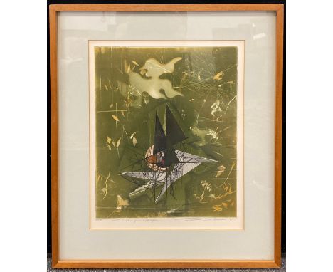 René Lubarow (French, bn.1923), by and after, ‘The Strange Message’, signed in pencil lower right, number 77/98, coloured eng