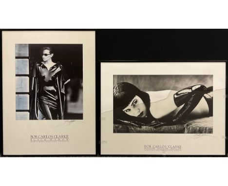 Bob Carlos Clarke (1950-2006), ‘The Black Widow’, signed lower right margin, monochrome photographic print, signed, 80.5cm x 