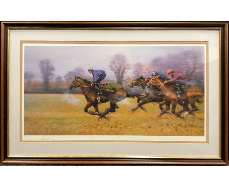 Peter Curling (Irish Bn.1955), by and after, Good Thing Next Time Out, signed in pencil to margin, limited edition print, 349