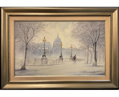 Jeff Rowland, after, by Washington Green Fine Art, signed, limited edition number 15/75, print on canvas, 46.5cm x 76cm, with