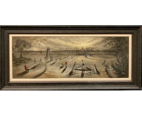 Bob Barker (bn. 1954), after, by Washington Green Fine Art, limited edition print on canvas, number 129/195, 41cm x 111cm, wi