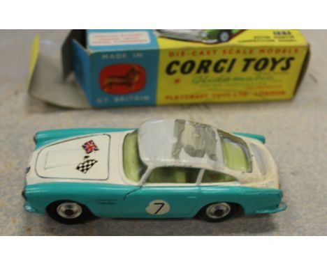 A Corgi 309 Aston Martin Competition model-Roof repainted poorley