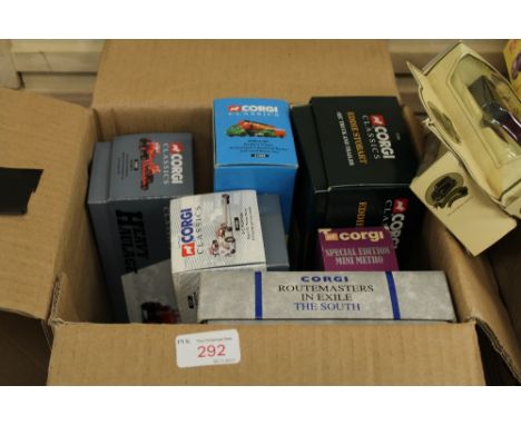 Ten Corgi model wagons, trucks etc, including numbers 97369, 31005, 97074