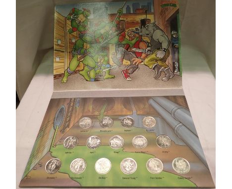 Teenage Mutant Ninja Turtles medal collector, complete. P&amp;P Group 1 (£14+VAT for the first lot and £1+VAT for subsequent 