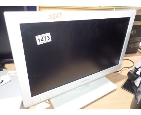 Toshiba 19 inch LCD TV model 19DL834B with remote. All electrical items in this lot have been PAT tested for safety and have 