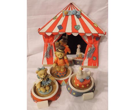 Cherished Teddies three ring circus with figures. Not available for in-house P&amp;P 