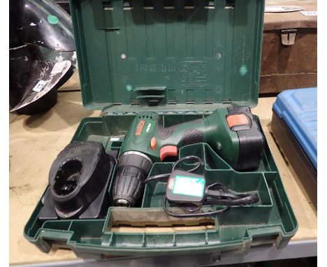 Boxed Bosch PSR 14.4 drill. All electrical items in this lot have been PAT tested for safety and have passed. This does not c