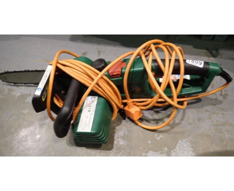 Ferrex corded chainsaw. All electrical items in this lot have been PAT tested for safety and have passed. This does not confi