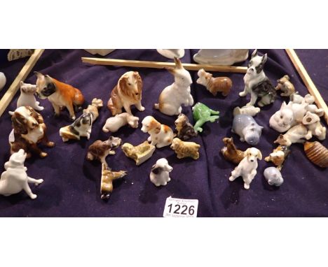 Collection of ceramic animals, some Wade. Not available for in-house P&amp;P 