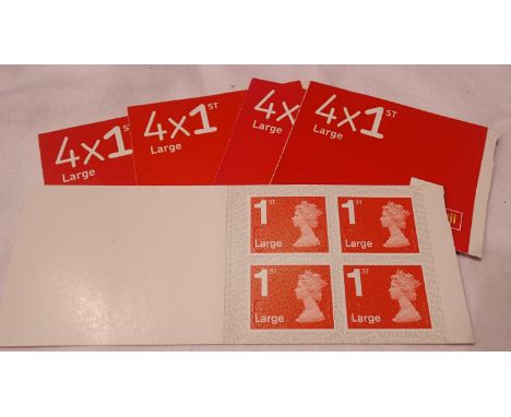 Twenty first class large postage stamps, unused. P&amp;P Group 1 (£14+VAT for the first lot and £1+VAT for subsequent lots) 