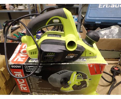 Boxed Ryobi 600w sander. All electrical items in this lot have been PAT tested for safety and have passed. This does not conf