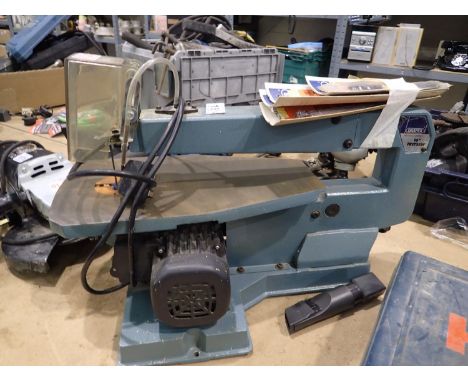 Draper 16 inch fretsaw. All electrical items in this lot have been PAT tested for safety and have passed. This does not confi