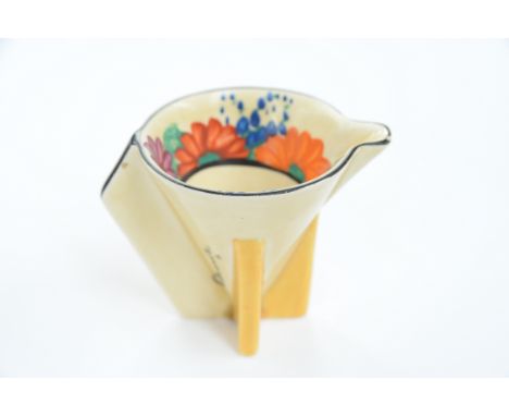Clarice Cliff for Wilkinson, a 'Gay Day' conical milk jug, Bizarre marks