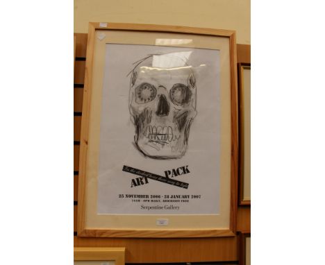 Damien Hirst (b.1965), Serpentine Gallery poster, 2007, 'In the Darkest Hour there May be Light', 59 cm x 40 cm, framed