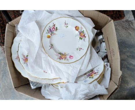 A Royal Crown Derby 'Derby Posies' dinner and tea set, comprising teapot, dinner plates, bowls, cups saucers and side plates,