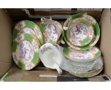 A Minton part teaset, including six cups, six saucers, six side plates etc
