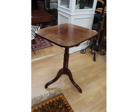 A George III mahogany tripod tilt-top table