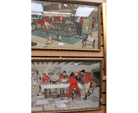 Cecil Aldin, a pair of hunting scenes (2)