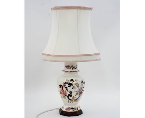 A Masons Ironstone balsuter table lamp