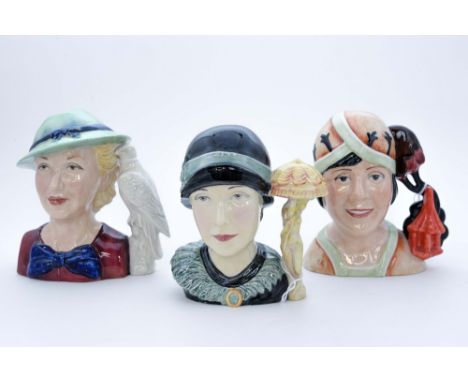 'Kevin Francis', limited edition 275/350 'Clarice Cliff' with 77/350 'Susie Cooper' and 154/350 'Young Peggy Davis'(3)