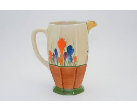 Clarice Cliff for Wilkinson, a 'Crocus Athens' jug, Bizarre marks